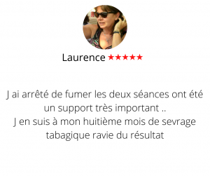 J ai arrêté de fumer les deux séances ont été un support très important .. J en suis à mon huitième mois de sevrage tabagique ravie du résultat Arrêter de fumer par hypnose13, Laurence