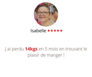 Méthode mincir sans régime, Isabelle