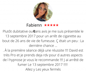 Arrêter de fumer par hypnose13, Fabienne